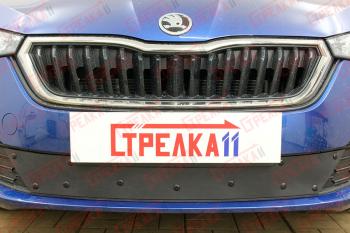 Зимняя заглушка решетки радиатора (низ) Стрелка11 Skoda (Шкода) Rapid (Рапид)  MK2 (2019-2024) MK2