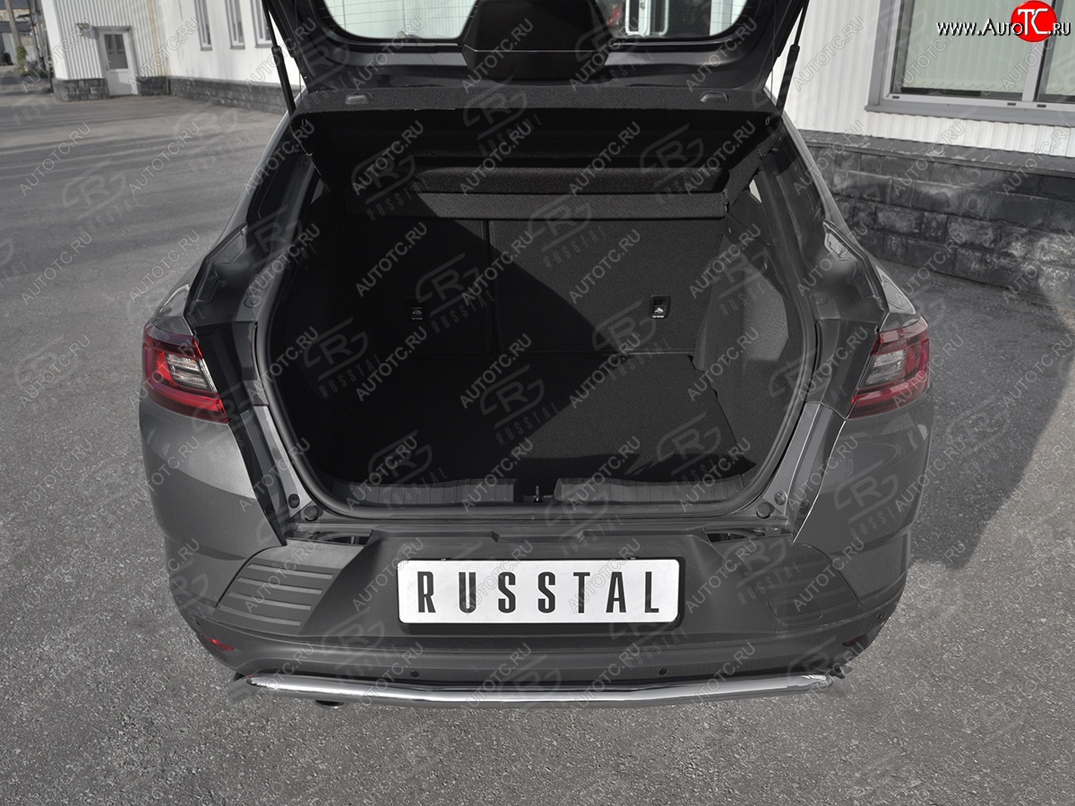 699 р. Защитная накладка заднего бампера Russtal  Renault Arkana (2019-2024) (Нержавейка шлифованная)  с доставкой в г. Санкт‑Петербург