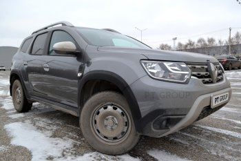 6 949 р. Защитные накладки на арки Petroil Tuning Renault Duster HM (2020-2024) (Текстурная поверхность (шагрень))  с доставкой в г. Санкт‑Петербург. Увеличить фотографию 2