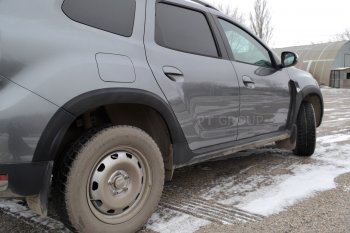 6 949 р. Защитные накладки на арки Petroil Tuning Renault Duster HM (2020-2024) (Текстурная поверхность (шагрень))  с доставкой в г. Санкт‑Петербург. Увеличить фотографию 3