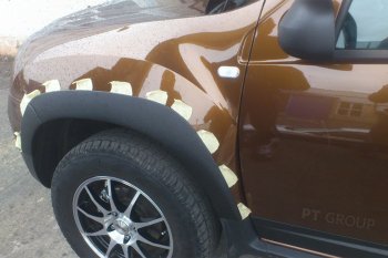 5 999 р. Комплект накладок на колёсные арки Petroil Tuning Renault Duster HS рестайлинг (2015-2021) (Текстурная поверхность)  с доставкой в г. Санкт‑Петербург. Увеличить фотографию 4