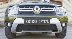 1 139 р. Защитная сетка решетки радиатора РА Renault Duster HS рестайлинг (2015-2021)  с доставкой в г. Санкт‑Петербург. Увеличить фотографию 1