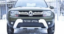 1 279 р. Зимняя заглушка решетки переднего бампера РА Renault Duster HS рестайлинг (2015-2021)  с доставкой в г. Санкт‑Петербург. Увеличить фотографию 2