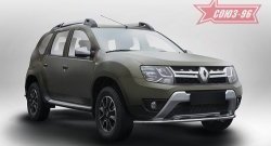 10 979 р. Защита переднего бампера (d42) Souz-96 Renault Duster HS рестайлинг (2015-2021)  с доставкой в г. Санкт‑Петербург. Увеличить фотографию 1