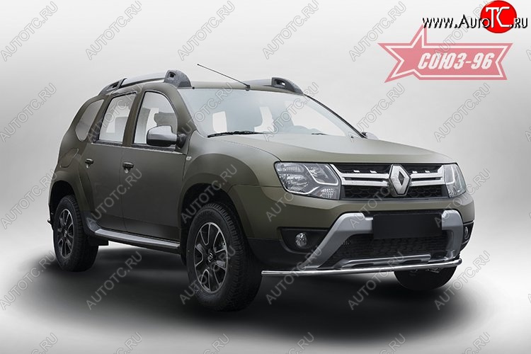 10 979 р. Защита переднего бампера (d42) Souz-96 Renault Duster HS рестайлинг (2015-2021)  с доставкой в г. Санкт‑Петербург