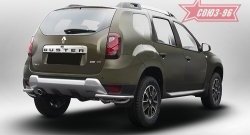 Угловая защита заднего бампера диаметром трубы 42 мм SOUZ-96 Renault Duster HS рестайлинг (2015-2021)