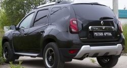 2 699 р. Защитная накладка на задний бампер RA  Renault Duster  HS (2010-2021) дорестайлинг, рестайлинг  с доставкой в г. Санкт‑Петербург. Увеличить фотографию 3