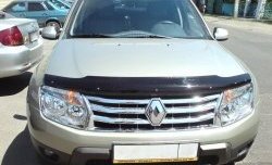 2 799 р. Дефлектор капота NovLine Renault Duster HS дорестайлинг (2010-2015)  с доставкой в г. Санкт‑Петербург. Увеличить фотографию 1