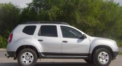 3 999 р. Накладки на двери Petroil Tuning Renault Duster HS дорестайлинг (2010-2015) (Тисненый пластик)  с доставкой в г. Санкт‑Петербург. Увеличить фотографию 3