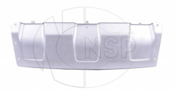 1 999 р. Накладка переднего бампера NSP (серебро)  Renault Duster  HS (2010-2015) (Неокрашенная)  с доставкой в г. Санкт‑Петербург. Увеличить фотографию 1