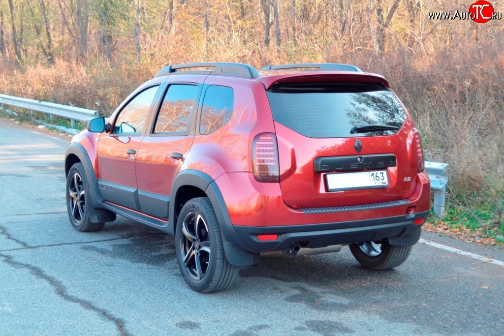 1 249 р. Накладка защитная на верх заднего бампера Kart RS DL Renault Duster HS дорестайлинг (2010-2015)  с доставкой в г. Санкт‑Петербург