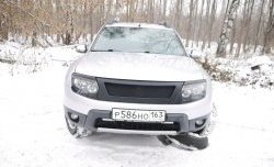 4 599 р. Решётка радиатора DM-Style  Renault Duster  HS (2010-2015) дорестайлинг (Без сетки, Неокрашенная глянец (под окраску))  с доставкой в г. Санкт‑Петербург. Увеличить фотографию 1