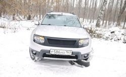 4 599 р. Решётка радиатора DM-Style  Renault Duster  HS (2010-2015) дорестайлинг (Без сетки, Неокрашенная глянец (под окраску))  с доставкой в г. Санкт‑Петербург. Увеличить фотографию 3