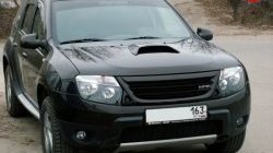 4 399 р. Решётка радиатора Next №2 Renault Duster HS дорестайлинг (2010-2015) (Неокрашенная)  с доставкой в г. Санкт‑Петербург. Увеличить фотографию 2