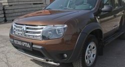 689 р. Защитная сетка решетки радиатора РА (металлик) Renault Duster HS дорестайлинг (2010-2015)  с доставкой в г. Санкт‑Петербург. Увеличить фотографию 1