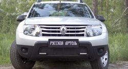 2 189 р. Защитная сетка решетки переднего бампера (с дхо без обвеса) РА Renault Duster HS дорестайлинг (2010-2015)  с доставкой в г. Санкт‑Петербург. Увеличить фотографию 3