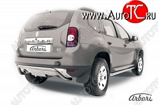 16 649 р. Защита заднего бампера Arbori Renault Duster HS дорестайлинг (2010-2015)  с доставкой в г. Санкт‑Петербург