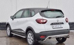 10 949 р. Защита заднего бампера (Ø42 мм волна, нержавейка) Russtal Renault Kaptur дорестайлинг (2016-2020)  с доставкой в г. Санкт‑Петербург. Увеличить фотографию 2