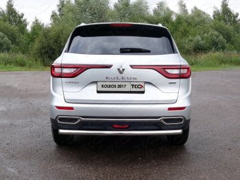 16 549 р. Защита заднего бампера ТСС (нержавейка d60,3)  Renault Koleos  2 (2016-2024)  с доставкой в г. Санкт‑Петербург. Увеличить фотографию 1