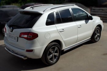 14 849 р. Защита порогов из круглой трубы диаметром 63 мм Russtal v3 Renault Koleos Phase 1 (2007-2011)  с доставкой в г. Санкт‑Петербург. Увеличить фотографию 3