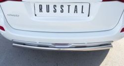 18 549 р. Защита заднего бампера (Ø75x42 мм, нержавейка) Russtal Renault Koleos Phase 1 (2007-2011)  с доставкой в г. Санкт‑Петербург. Увеличить фотографию 4