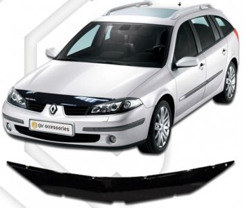 Дефлектор капота CA-Plastiс Renault Laguna 2 X74 лифтбэк дорестайлинг (2000-2005)