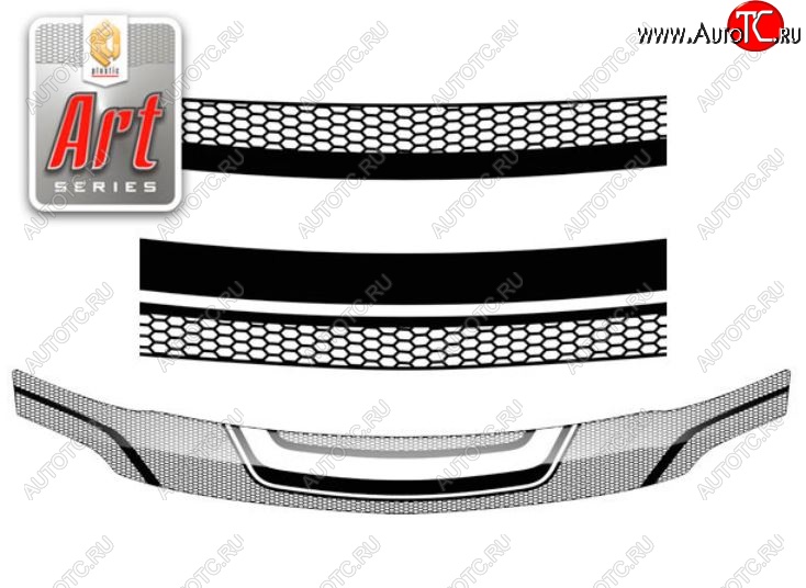 2 079 р. Дефлектор капота CA-Plastiс  Renault Logan  1 (2004-2010) дорестайлинг (Серия Art графит)  с доставкой в г. Санкт‑Петербург