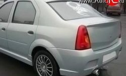 4 249 р. Пороги накладки Street  Renault Logan  1 (2004-2010) дорестайлинг (Неокрашенные)  с доставкой в г. Санкт‑Петербург. Увеличить фотографию 3