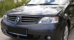 489 р. Реснички RA на фары Renault Logan 1 рестайлинг (2010-2016) (Неокрашенные)  с доставкой в г. Санкт‑Петербург. Увеличить фотографию 1