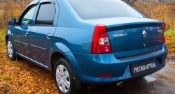 1 339 р. Защитная накладка на задний бампер RA  Renault Logan  1 (2010-2016) рестайлинг  с доставкой в г. Санкт‑Петербург. Увеличить фотографию 3