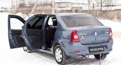 1 239 р. Накладки на порожки автомобиля RA  Renault Logan  1 (2010-2016) рестайлинг (Комплект (4 шт.))  с доставкой в г. Санкт‑Петербург. Увеличить фотографию 2