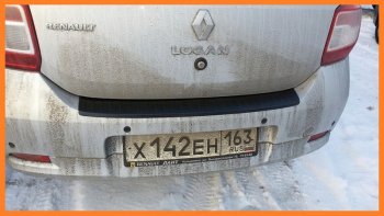 1 089 р. Накладка защитная на задний бампер Yuago Renault Logan 2 рестайлинг (2018-2024)  с доставкой в г. Санкт‑Петербург. Увеличить фотографию 4