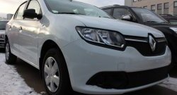 1 469 р. Сетка в решетку радиатора Russtal  Renault Logan  2 (2014-2018) дорестайлинг (черная)  с доставкой в г. Санкт‑Петербург. Увеличить фотографию 2