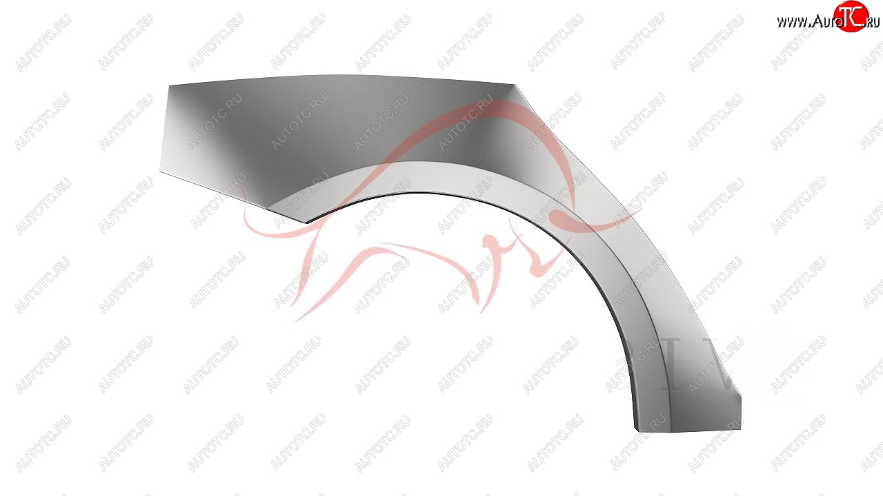 2 199 р. Правая задняя ремонтная арка (внешняя) Wisentbull  Renault Logan  2 (2014-2024) дорестайлинг, рестайлинг  с доставкой в г. Санкт‑Петербург