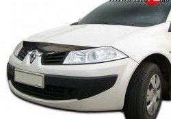 2 069 р. Дефлектор капота NovLine Renault Megane хэтчбэк 5 дв.  дорестайлинг (2002-2006)  с доставкой в г. Санкт‑Петербург. Увеличить фотографию 1