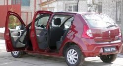 1 589 р. Накладки порожков салона RA  Renault Sandero  (BS) (2009-2014) (Комплект (передние+задние))  с доставкой в г. Санкт‑Петербург. Увеличить фотографию 6