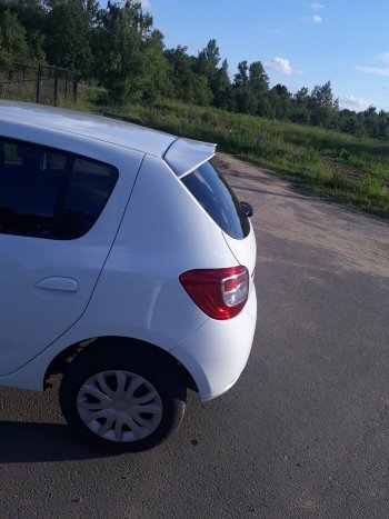 6 499 р. Спойлер INMAX  Renault Sandero  (B8) - Sandero Stepway  (B8) (неокрашенный)  с доставкой в г. Санкт‑Петербург. Увеличить фотографию 3