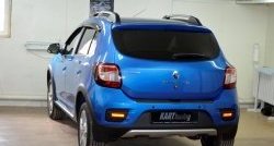 Накладка защитная на верх заднего бампера Kart RS Renault Sandero Stepway (B8) дорестайлинг (2014-2018)