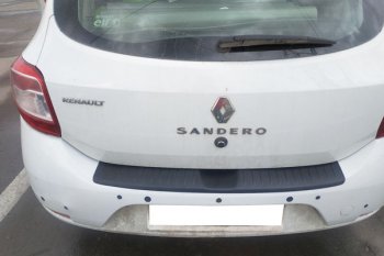 499 р. Защитная накладка заднего бампера Тюн-Авто  Renault Sandero Stepway  (B8) (2014-2018)  с доставкой в г. Санкт‑Петербург. Увеличить фотографию 4