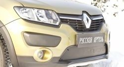 899 р. Зимняя заглушка решетки переднего бампера Stepway РА  Renault Sandero Stepway  (B8) (2014-2018)  с доставкой в г. Санкт‑Петербург. Увеличить фотографию 3