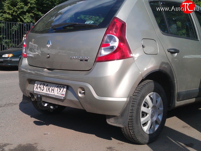 10 799 р. Фаркоп (хетчбек) NovLine  Renault Sandero  (BS) (2009-2014)  с доставкой в г. Санкт‑Петербург