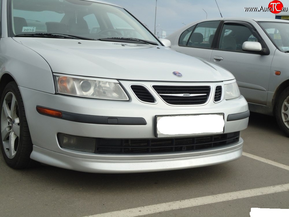 7 299 р. Накладка Sport на передний бампер SAAB 9-3 YS3F седан дорестайлинг (2003-2007)  с доставкой в г. Санкт‑Петербург