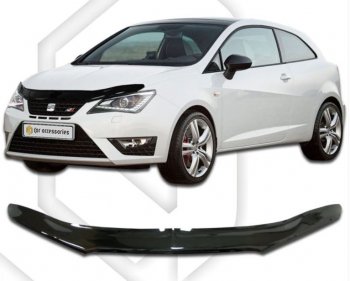 Дефлектор капота CA-Plastic Seat Ibiza 6J,6P хэтчбэк 5 дв.  рестайлинг (2012-2016)