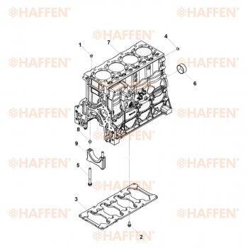 92 999 р. Блок цилиндров ISF 3.8 (Евро 4) HAFFEN ПАЗ 3204 Vector автобус 1-ый рестайлинг (2011-2017)  с доставкой в г. Санкт‑Петербург. Увеличить фотографию 6