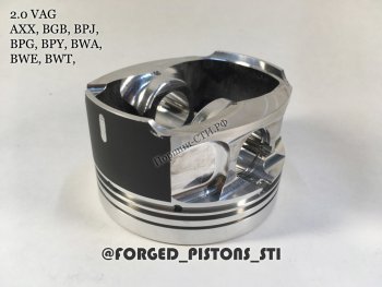 Поршни (VolksWagen 2,0 AXX (CR=10,5) кольца 1,2/1,5/2,0) СТИ Audi (Ауди) A3 (А3) ( 8P1 хэтчбэк 3 дв.,  8PA хэтчбэк 5 дв.) (2003-2013), Volkswagen (Волксваген) Golf (Гольф)  5 (2003-2009),  Passat (Пассат)  B6 (2005-2011)  (диаметр поршня: 82,50 мм)