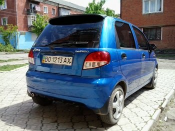 Спойлер двери задка Автостайл Daewoo Matiz M200 дорестайлинг (2005-2007)