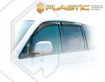 1 999 р. Ветровики дверей CA-Plastic  Toyota Voxy  минивэн (2001-2007) R60 дорестайлинг, R60 рестайлинг (Classic полупрозрачный, без хром. молдинга)  с доставкой в г. Санкт‑Петербург. Увеличить фотографию 1