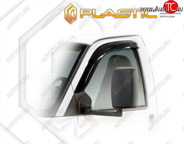 2 599 р. Ветровики дверей CA-Plastic  Chevrolet Express  GMT610 (2002-2014) (Classic полупрозрачный, Без хром. молдинга)  с доставкой в г. Санкт‑Петербург