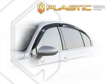 2 499 р. Дефлектора окон CA-Plastic  Volkswagen Passat  B8 (2015-2019) седан дорестайлинг (Classic полупрозрачный)  с доставкой в г. Санкт‑Петербург. Увеличить фотографию 1