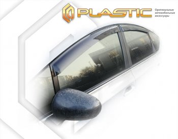 1 839 р. Дефлектора окон CA-Plastic  Toyota Prius ( Alfa лифтбек,  Alfa универсал) (2011-2024) рестайлинг, рестайл (Classic полупрозрачный, Без хром. молдинга)  с доставкой в г. Санкт‑Петербург. Увеличить фотографию 1